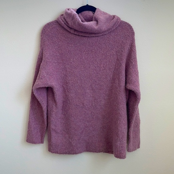 Catherine Malandrino lilac turtleneck wool sweater - Picture 1 of 4